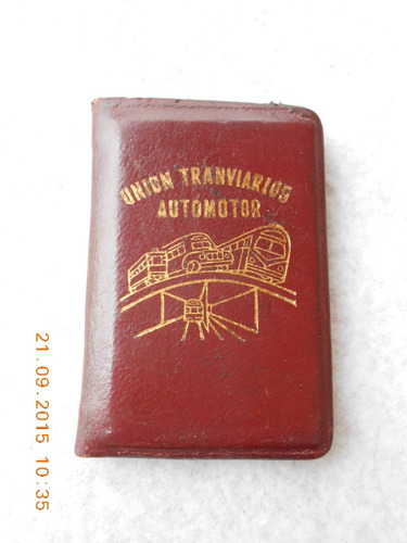 Antiguo Carnet Asociado Uta De La Epoca Peronista Año 1952