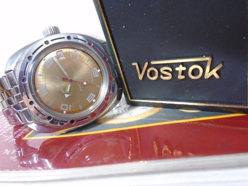 Relógio Vostok Militar Boctok Russo Submarino 200 M Anfibio