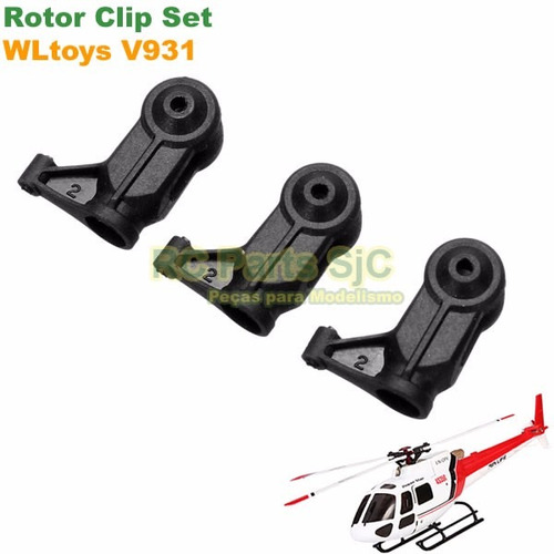 Pega Pás Rotor Clip Set Para Helicoptero V931 Wltoys