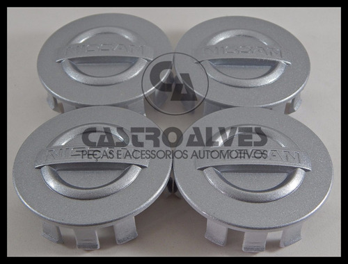 Kit 4 Pçs Calota Tampa Roda Nissan Frontier Attack Aro 16