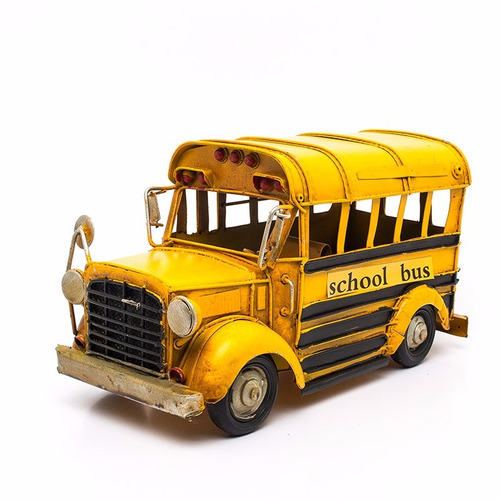 Miniatura Ônibus Escolar Antigo