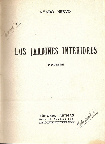 Los Jardines Interiores - Amado Nervo