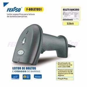 Leitor De Boletos Bancários Febraban Usb F-boleto51 Feasso