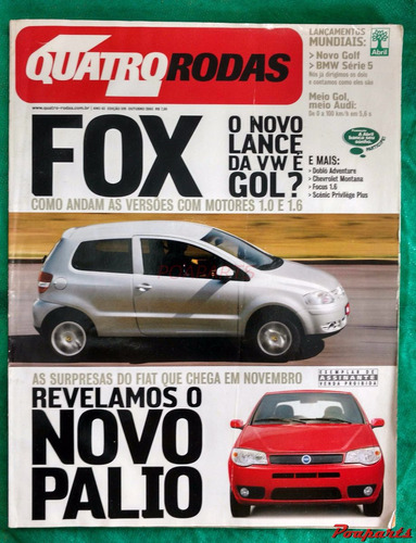 Revista Quatro Rodas 519 Outubro 2003 Fox 