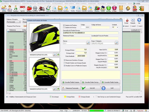Oficina Mecânica De Moto + Serviços + Vendas = Estoque V5.1