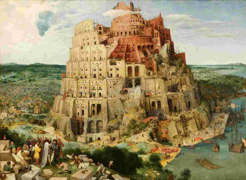 Lienzo Tela Canvas Arte Torre De Babel Pieter Bruegel 80x120