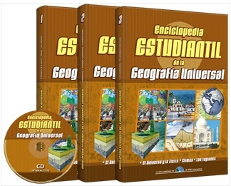 Enciclopedia Estudiantil De Geografía Universal 3 Tomos + Cd