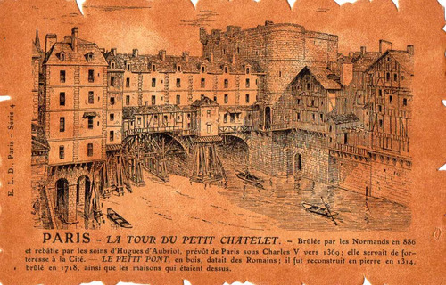 Postal Antigua  Paris - La Tour Du Petit Chatelet   E. L. D