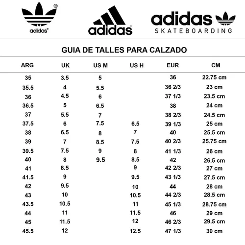 Tabla de tallas adidas clearance botines