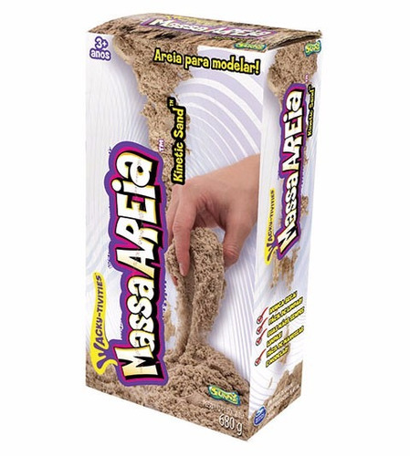 Massa Areia Para Modelar Neutra 453g Kinetic Sand - Sunny