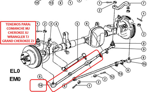 Barra De Direccion Jeep Wrangler Tj 97-06 Superior | MercadoLibre