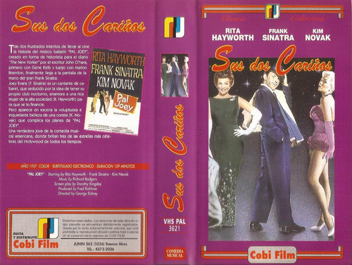 Sus Dos Cariños Vhs Frank Sinatra Rita Hayworth Pal Joey