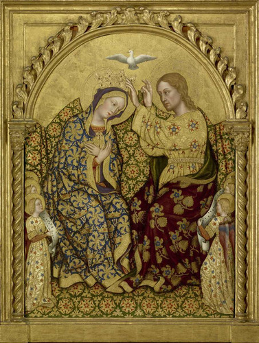 Lienzo, Tela, Coronación De La Virgen, Arte Sacro, 60x90cm