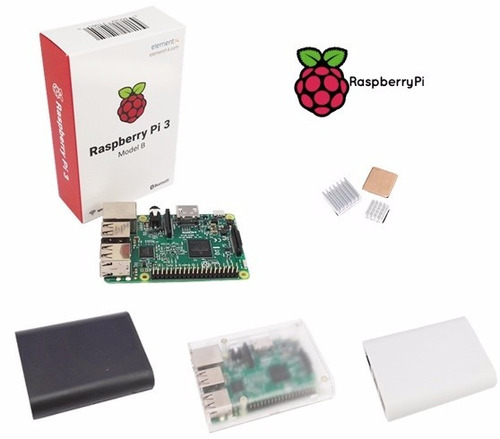 Raspberry Pi 3 Model B + Case + Disipadores Promo