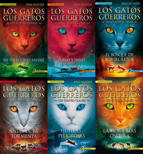 Gatos Guerreros Paquete 6 Libros Saga Los Cuatro Clanes