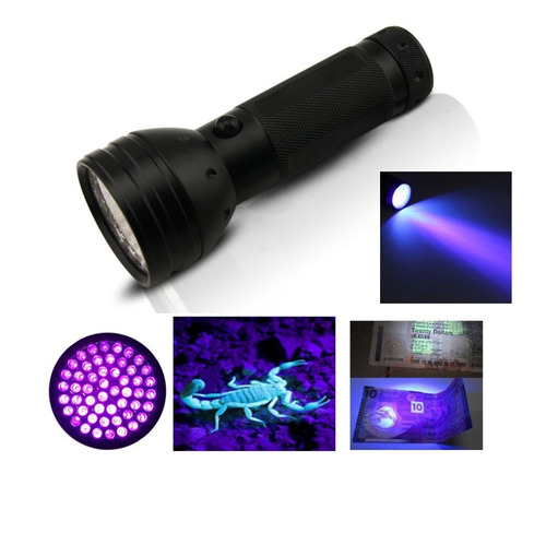 Linterna Luz Uv 51 Led Ultravioleta Estudio Examen Tinta Inv