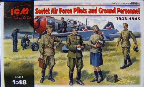 Italeri 1/72  48084 Soviet Air Force Pilots And Ground Perso
