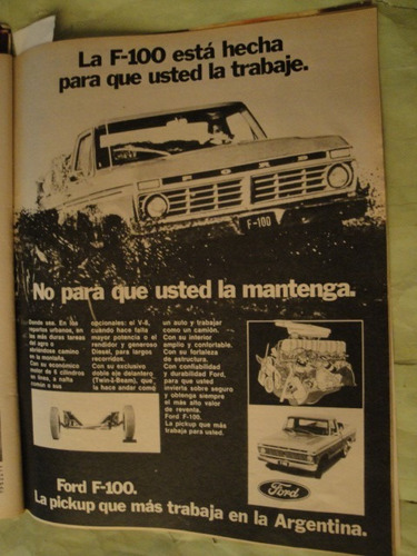 Publicidad Ford F-100 Pick Up Año 1976