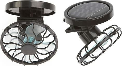 Ventiladores Abanicos Panel Solar Sombreros Aire Clip Comodo