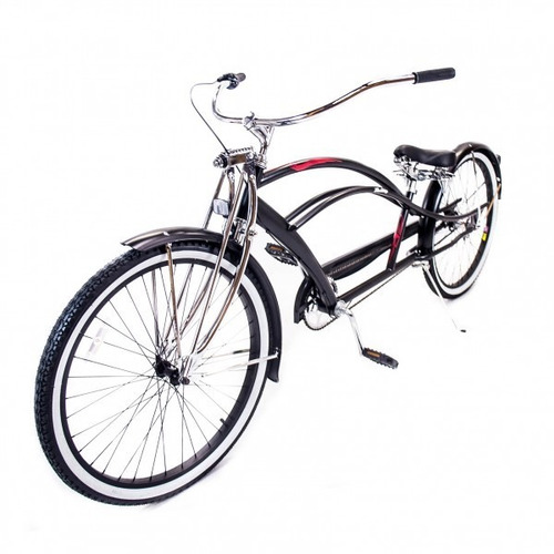 Bicicleta Chopper Twodogs Mustang Nx3 Preto Fosco