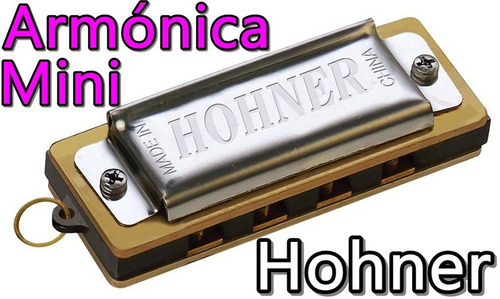 Armonica Diatonica En Do Mini Hohner 4 Orificios Llavero C