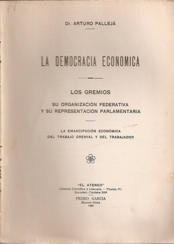 La Democracia Economica - Palleja - El Ateneo