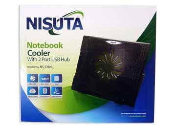 Base Para Notebook Nisuta Ns-cn90 Con Hub Usb De 2 Puert Mdq