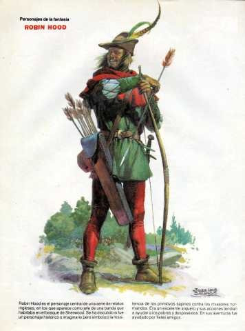 Lámina 45 X 30 Cm. - Personajes De La Fantasía - Robin Hood
