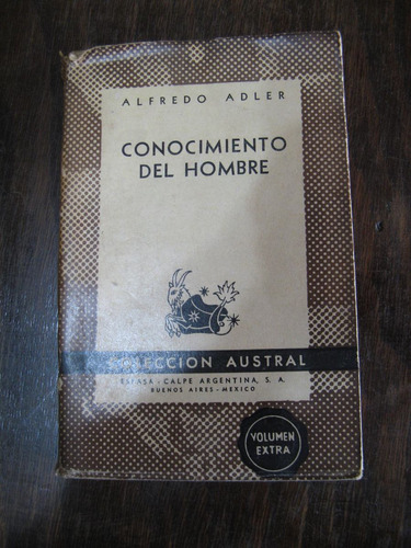 Conocimiento Del Hombre. Alfredo Adler