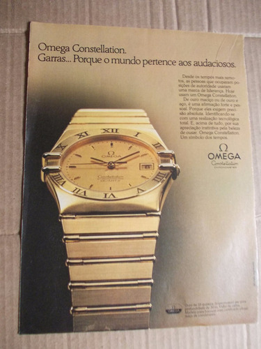 Propaganda Antiga - Omega Constellation, Garras...porque O M