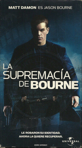 La Supremacia De Bourne Matt Damon Brian Cox Joan Allen Vhs