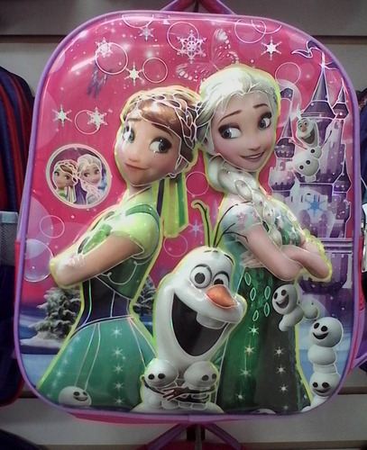 Bolso Morral Escolar Frozen, Sofía, Peppa Pig, Alto Relieve.