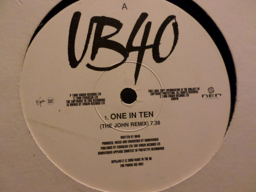 Ub 40 One In Ten/king . Single . Importado