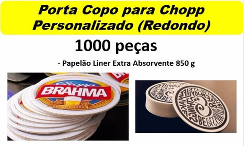 Porta-copos - Bolachas De Chopp Personalizado Coca Cola Etc