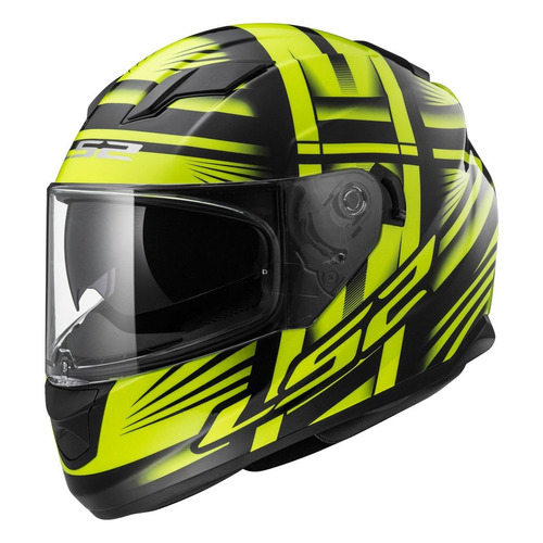 Casco Moto Ls2 320 Bang Black Hi-vis