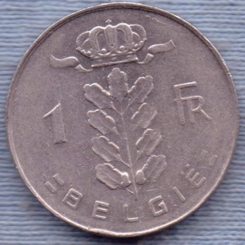 Belgica 1 Franc 1972 * Leyenda En Holandes *