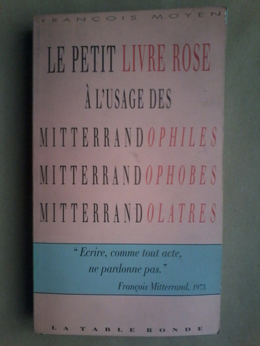 Le Petit Livre Rose - Francois Moyen