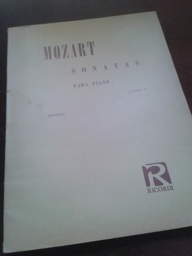 Mozart. Sonatas Completas Para Piano Libro 1 -  Ricordi