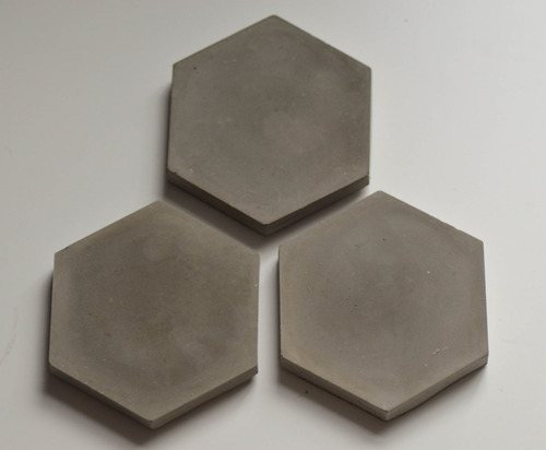 30% Off!! Posa Vasos Hexagonos 4 Cemento Diseño Minimalista