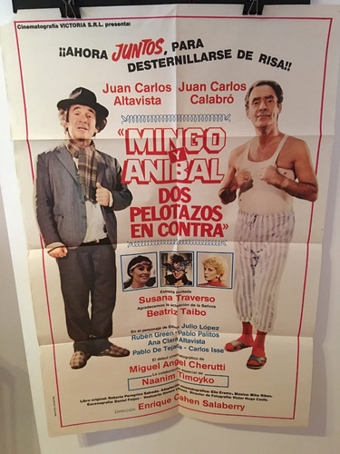 Afiche Cine Original Mingo Y Anibal Dos Pelotazos En Contra