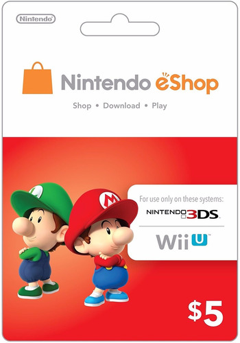 Nintendo Eshop Card - 5 Dolares - Manvicio Store