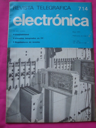 Revista Telegrafica Electronica N° 714 Año 1972