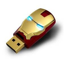 Pen Drive 16 Gb Homem De Ferro Personalizado Boneco Usb