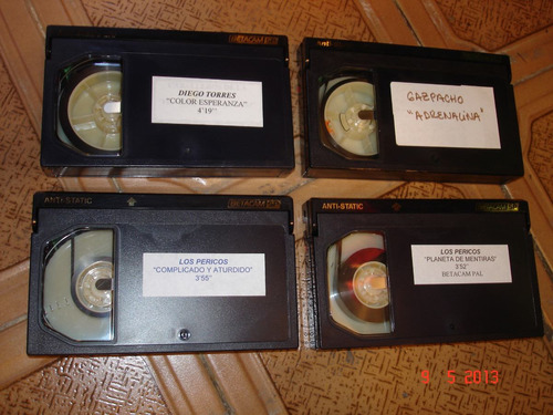 Lote 4 Videocassettes Para Filmadora Betacam Sp