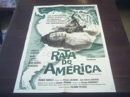 Poster Original Le Rat D'amerique Rat Trap Marie Laforet '63