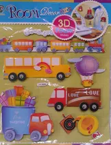 Comprar Sticker Infantiles 3d Pack De 2 Decoración Vinil Niños