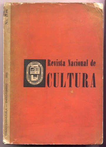 Revista Nacional De Cultura. Venezuela 1955