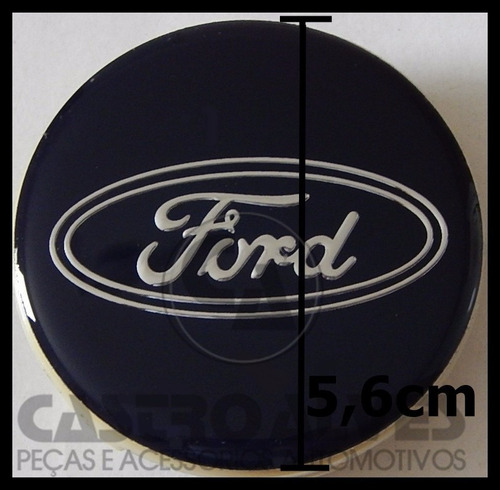 Calota Tampa Roda Esportiva Scorro S215 Ford 5,6cm - 1 Pç