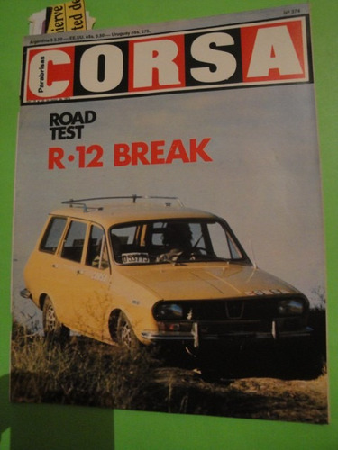 Corsa 374 Renault 12 Break Road Test Ford Ranchera Lotus