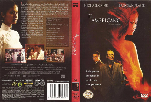 El Americano Dvd Michael Caine Brendan Fraser Quiet American